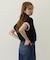 COLORED SLEEVE EDGE S/S TOP