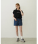 COLORED SLEEVE EDGE S/S TOP