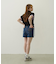 COLORED SLEEVE EDGE S/S TOP