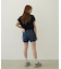 COLORED SLEEVE EDGE S/S TOP