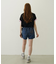 COLORED SLEEVE EDGE S/S TOP