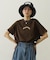 COLORED SLEEVE EDGE S/S TOP