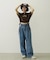 COLORED SLEEVE EDGE S/S TOP