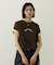 COLORED SLEEVE EDGE S/S TOP