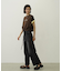 COLORED SLEEVE EDGE S/S TOP