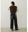 COLORED SLEEVE EDGE S/S TOP