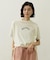 COLORED SLEEVE EDGE S/S TOP