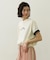 COLORED SLEEVE EDGE S/S TOP