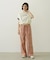 COLORED SLEEVE EDGE S/S TOP