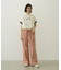 COLORED SLEEVE EDGE S/S TOP