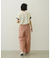 COLORED SLEEVE EDGE S/S TOP