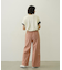 COLORED SLEEVE EDGE S/S TOP