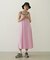 BICOLOR BACK RIBBON CAMISOLE DRESS