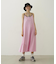 BICOLOR BACK RIBBON CAMISOLE DRESS