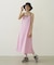BICOLOR BACK RIBBON CAMISOLE DRESS