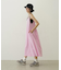 BICOLOR BACK RIBBON CAMISOLE DRESS
