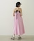BICOLOR BACK RIBBON CAMISOLE DRESS