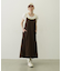 BICOLOR BACK RIBBON CAMISOLE DRESS