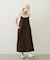 BICOLOR BACK RIBBON CAMISOLE DRESS