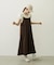 BICOLOR BACK RIBBON CAMISOLE DRESS