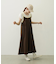 BICOLOR BACK RIBBON CAMISOLE DRESS