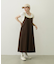 BICOLOR BACK RIBBON CAMISOLE DRESS