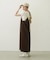 BICOLOR BACK RIBBON CAMISOLE DRESS