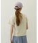 FLOWER PRINT AND EMBROIDERY COMPACT S/S TEE