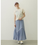 FLOWER PRINT AND EMBROIDERY COMPACT S/S TEE