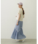 FLOWER PRINT AND EMBROIDERY COMPACT S/S TEE