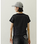 FLOWER PRINT AND EMBROIDERY COMPACT S/S TEE