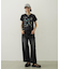 FLOWER PRINT AND EMBROIDERY COMPACT S/S TEE