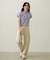 FLOWER PRINT AND EMBROIDERY COMPACT S/S TEE