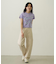 FLOWER PRINT AND EMBROIDERY COMPACT S/S TEE