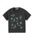 FLOWER PRINT AND EMBROIDERY COMPACT S/S TEE