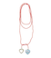 BEADS AND HEART CHARMS NECKLACE