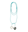 BEADS AND HEART CHARMS NECKLACE