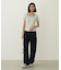 STRIPED SQUARE HALTER NECK TOP