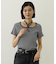 STRIPED SQUARE HALTER NECK TOP