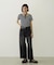 STRIPED SQUARE HALTER NECK TOP