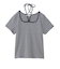 STRIPED SQUARE HALTER NECK TOP