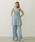 RUFFLE GATHERED DRESS