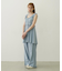 RUFFLE GATHERED DRESS