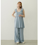 RUFFLE GATHERED DRESS