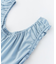 RUFFLE GATHERED DRESS