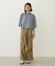 COLOR STITCH WIDE S/S TOP