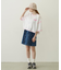 COLOR STITCH WIDE S/S TOP
