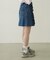 FRILL DENIM MINI SKIRT