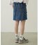 FRILL DENIM MINI SKIRT