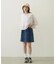 FRILL DENIM MINI SKIRT